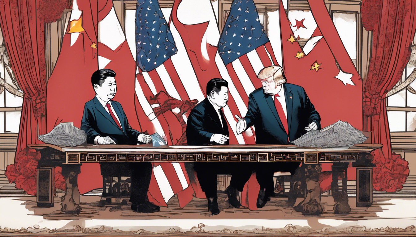découvrez les derniers développements sur les négociations tendues entre les états-unis et la chine. la secrétaire au trésor bessent souligne la nécessité d'une intervention de trump et xi pour débloquer la situation. analyse et perspectives sur un enjeu crucial de la diplomatie mondiale.